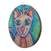 Pink Lila Kitty Cat Dartscheibe (Vorderseite rechts)