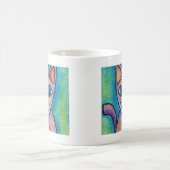 Pink Lila Kitty Cat Kaffeetasse (Mittel)
