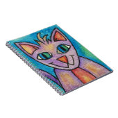 Pink Lila Kitty Cat Notizblock (Rechte Seite)