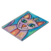 Pink Lila Kitty Cat Notizblock (Linke Seite)