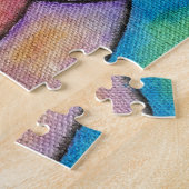 Pink Lila Kitty Cat Puzzle (Seite)