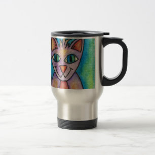 Pink Lila Kitty Cat Reisebecher