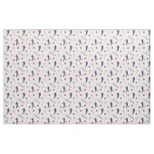 Pink/Lila Lacrosse Player-Muster Stoff (Fat Quarter (45,7 x 55,9 cm))
