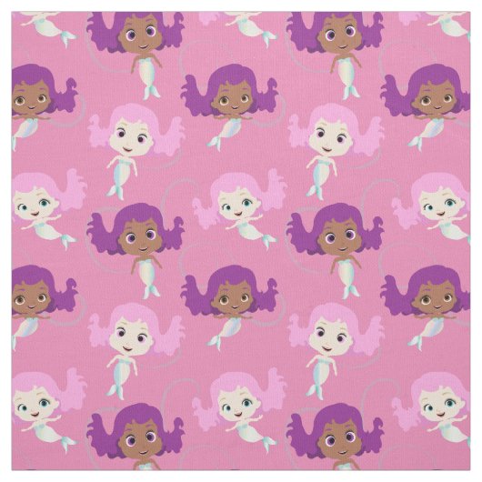 Pink Lila Mermaid Muster Stoff (Muster)
