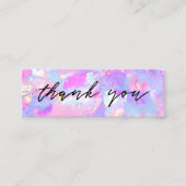 Pink lila Opal Edelstein Minikarte Mini Visitenkarte (Vorderseite)