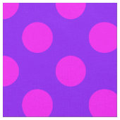 Pink&Lila Polka Dots Design Stoff (Nahaufnahme)