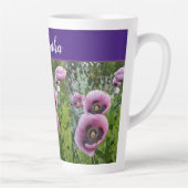 Pink Lila Poppy Blume Poppies Blume Milchtasse (Rechts)