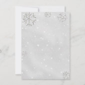 Pink Lila Rhinestones Babydusche Danke Einladung (Rückseite)