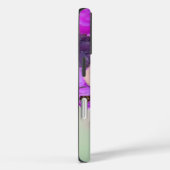 PINK LILA ROSE, WEISSE ANEMONS BLUME MONOGRAM Case-Mate iPhone HÜLLE (Rückseite / Rechts)