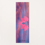 Pink Lila Sky Buddha Lotus Custom Yogamatte (Vorderseite)
