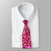 Pink Lila Sparkle Abstrakte Glitzer Muster Geschen Krawatte (Gebunden)