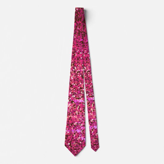 Pink Lila Sparkle Abstrakte Glitzer Muster Geschen Krawatte (Vorderseite)