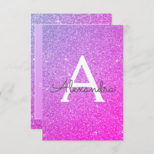 Pink Lila Sparkle Glitzer 16 . Geburtstag Geburtst Einladung