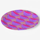 Pink & Lila Thema Englisch Tee Cup Paper Teller (Schrägansicht)