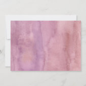 Pink Lila Three Rex Girl Dinosaurier Geburtstag Einladung (Rückseite)