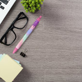 Pink lila Tropfen, kundenspezifischer Name des Mon Kugelschreiber