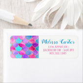 Pink, Lila und Aqua Mermaid-Muster (Insitu)