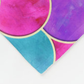 Pink, Lila und Aqua Mermaid-Muster Fleecedecke (Ecke)