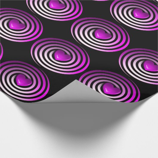 Pink, Lila und unbedruckt - Geschenkpapier für das (Ecke)