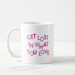 Pink/Lila verlieren in Ihrer Liebe Kaffeetasse