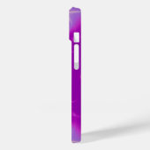 PINK LILA VIOLET FRAKTAL LIGHT WAVS MONOGRAM Case-Mate iPhone HÜLLE (Rückseite / Links)