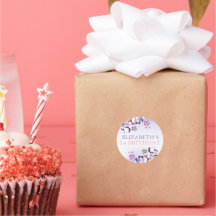 Pink Lila Wasserfarbe Sie ist ein Juwel Geburtstag