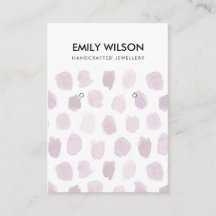 PINK LILA WATERCOLOR DOPPELN EARRING DISPLAY LOGO