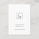 PINK LILA WATERCOLOR DOPPELN EARRING DISPLAY LOGO VISITENKARTE (Rückseite)