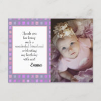 Pink Lila Watercolor Geburtstagsgeschenk Foto Viel