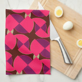 Pink Lila Watermelon Muster Küche Teetuch Küchentuch (Viertel Falte)