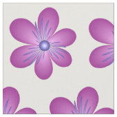 Pink Lilac Blume Abstrakt Art Blumenmuster Stoff (Nahaufnahme)