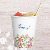 Pink Lilac Bright Brautparty Pappbecher