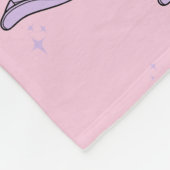 Pink Lilac Cowgirl Rodeo Muster Fleecedecke (Ecke)