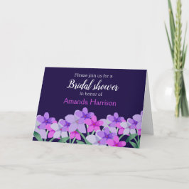Pink Lilac Floral Brautparty Einladung