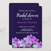 Pink Lilac Floral Brautparty Personalisiert Save The Date (Vorne/Hinten)