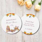 Pink Lilac Floral Tee Brautparty Danke Favo Geschenkanhänger