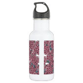 Pink Lilac Garten Edelstahlflasche (Rückseite)