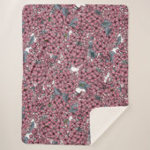 Pink Lilac Garten Sherpadecke (Vorderseite)