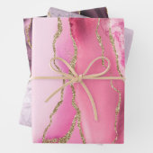 Pink lilac lila agate Packpapier Blatt (Beispiel)