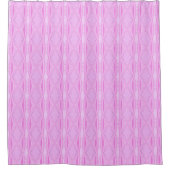 Pink Lilac und Magenta Diamond Geometrisches Muste Duschvorhang (Vorderseite)