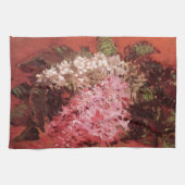 Pink Lilacs von Vincent van Gogh, Still Life Blume Geschirrtuch (Horizontal)