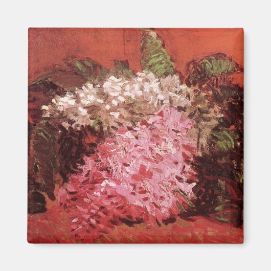 Pink Lilacs von Vincent van Gogh, Still Life Blume Magnet (Vorne)