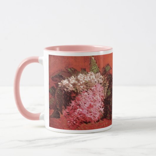 Pink Lilacs von Vincent van Gogh, Still Life Blume Tasse (Links)