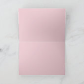 Pink Lile Blume wird bald gut Frauen Name Card Karte (Innenseite)