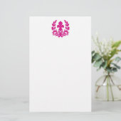 Pink Lilie..Schreibwaren Briefpapier (Stehend Vorderseite)