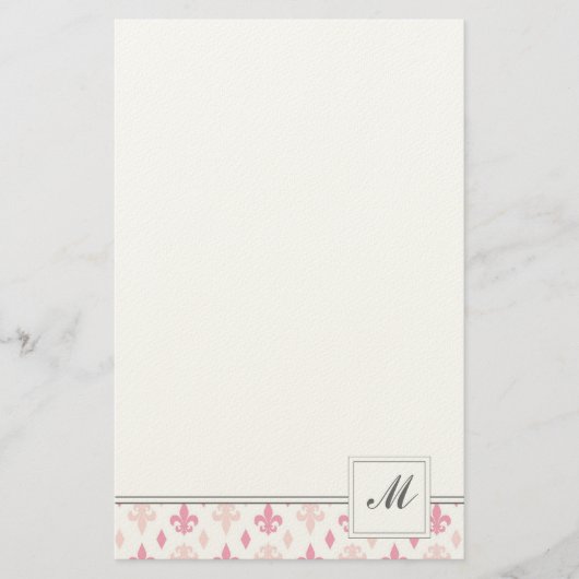 Pink Lilie Stationery Briefpapier (Vorderseite)