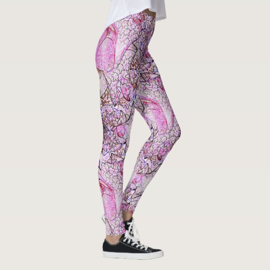Pink Lilies...... Leggings (Rechts)