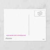 Pink Lilies Valentine Grußkarten Feiertagspostkarte (Rückseite)