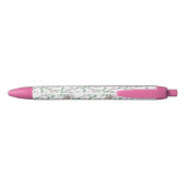 Pink Lillies Custom Name Pen Kugelschreiber (Rückseite)