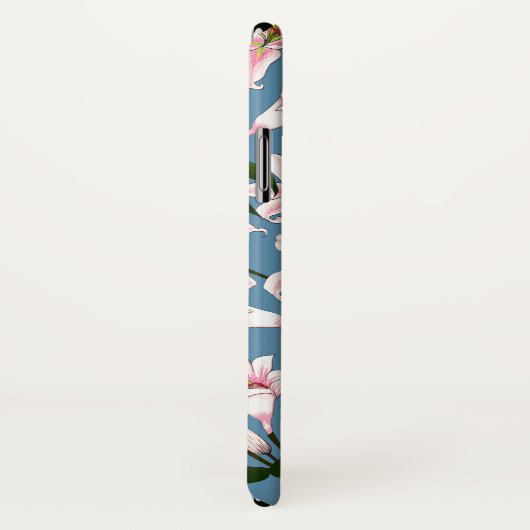 Pink Lilly Blume Pattern Case-Mate iPhone Hülle (Hinten/Rechts)